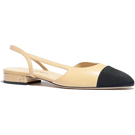 chanel black beige shoes|chanel slingbacks outlet.